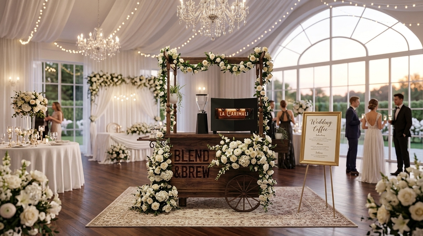 Wagon at wedding